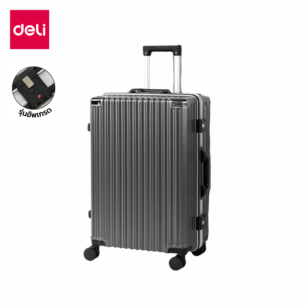 กระเป๋าเดินทางล้อลาก DELI EH1055-GR-24-01 24 นิ้ว สีเทา_10